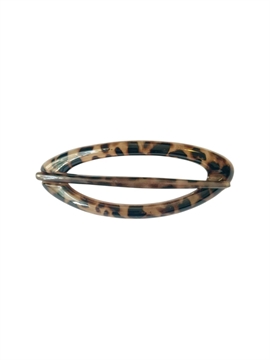 Pico Oval Hair Pin - White Leo hos parfumerihamoghende.dk 